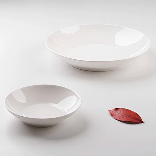 依山石坊骨瓷斗笠盘 山间雅韵，瓷中珍品